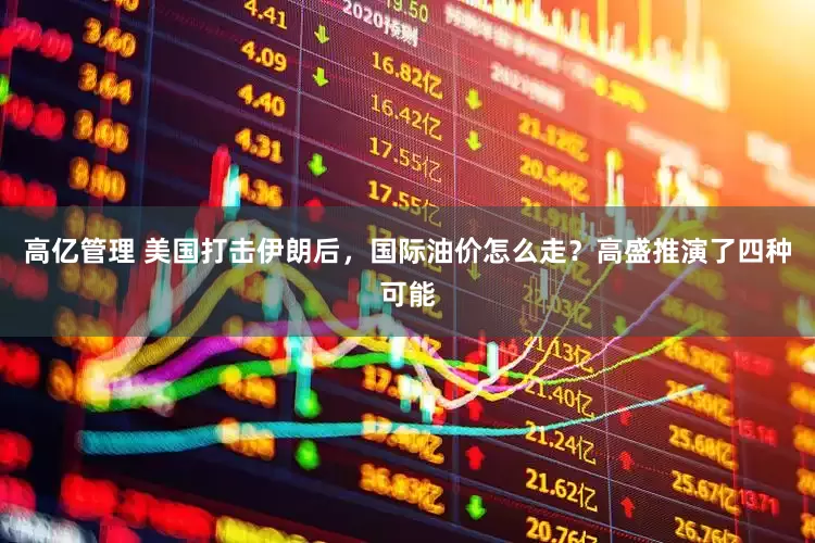 高亿管理 美国打击伊朗后，国际油价怎么走？高盛推演了四种可能
